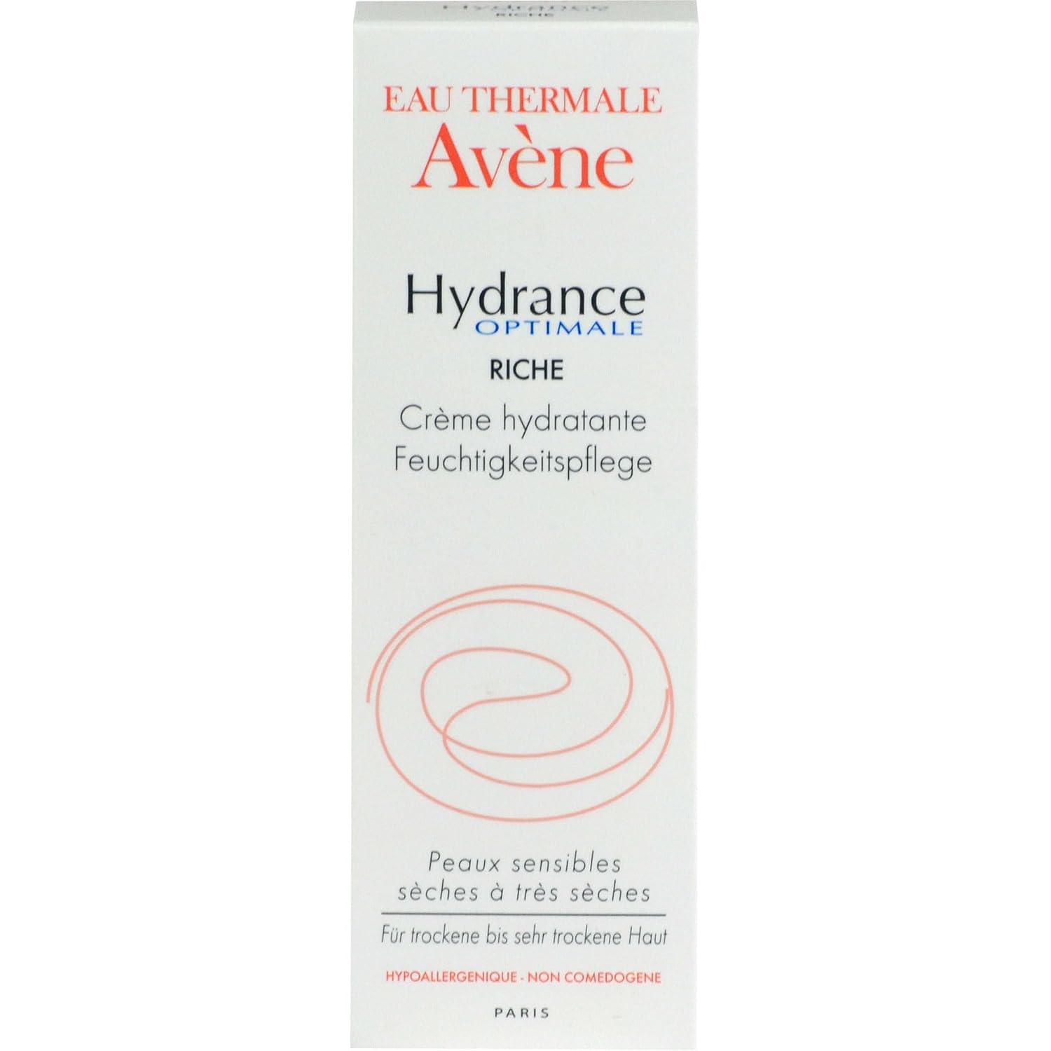 Avene Hydrance RICH Hydrating Cream, Daily Face Moisturizer, Soothes feelings of skin tightness & discomfort associated with dryness, Dry skin moisturizer, Non-Comedogenic, 1.3 Oz