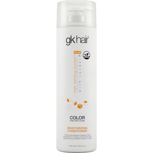 GK HAIR Moisturizing Conditioner Colored Hair Treated for Dry Damaged Repair Curls Intense Hydration Strengthening Frizz Control Keratin Treatment Argan Oil Paraben, Phthalate & Sulfate Free 33.8 OZ