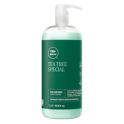 Tea Tree Hair and Body Moisturizer Leave-In Conditioner, Body Lotion, After-Shave Cream, For All Hair + Skin Types