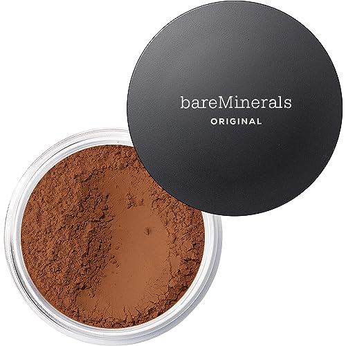 bareMinerals Original Loose Powder Foundation SPF 15, Clean Mineral Powder Face Makeup, Sheer-to-Full Coverage, Talc-Free, Non-Comedogenic, Vegan