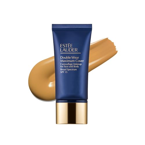Estee Lauder Double Wear 24-Hour Maximum Cover Camouflage Foundation for Face and Body SPF 15 | Full Coverage | Tattoo Cover Up Makeup Waterproof, 1.0 Fl Oz