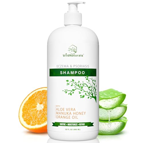 Eczema & Psoriasis Treatment Shampoo - Anti-Dandruff, Scalp Relief for Dry & Itchy Skin - Hypoallergenic, Paraben & Fragrance-Free for Sensitive Scalp