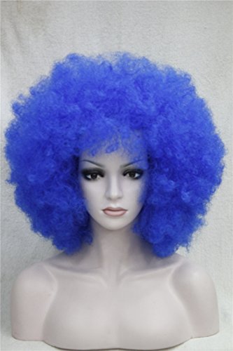 Kalyss 16" Women's Short Afro Kinky Curly Hair black Wigs for Black Women Large Bouncy and Soft Natural Looking Premium Synthetic Hair Wigs for Women,150% Density