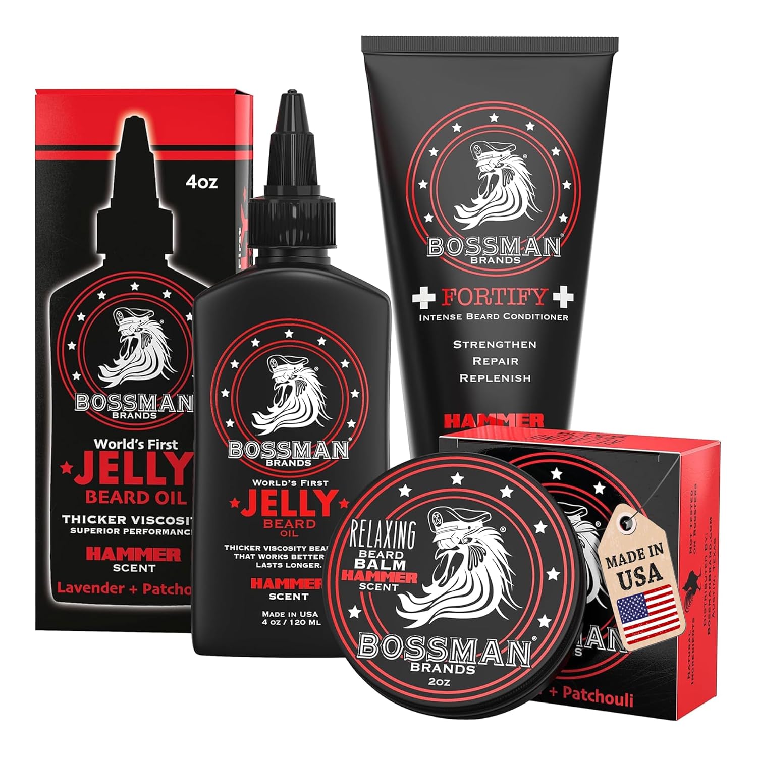 Bossman Essentials Beard Kit (Hammer)