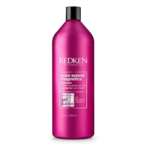Redken Color Extend Magnetics Shampoo For Color-Treated Hair - Gently Cleanses & Protects Color, With Amino Acid, Sulfate-Free Shampoo