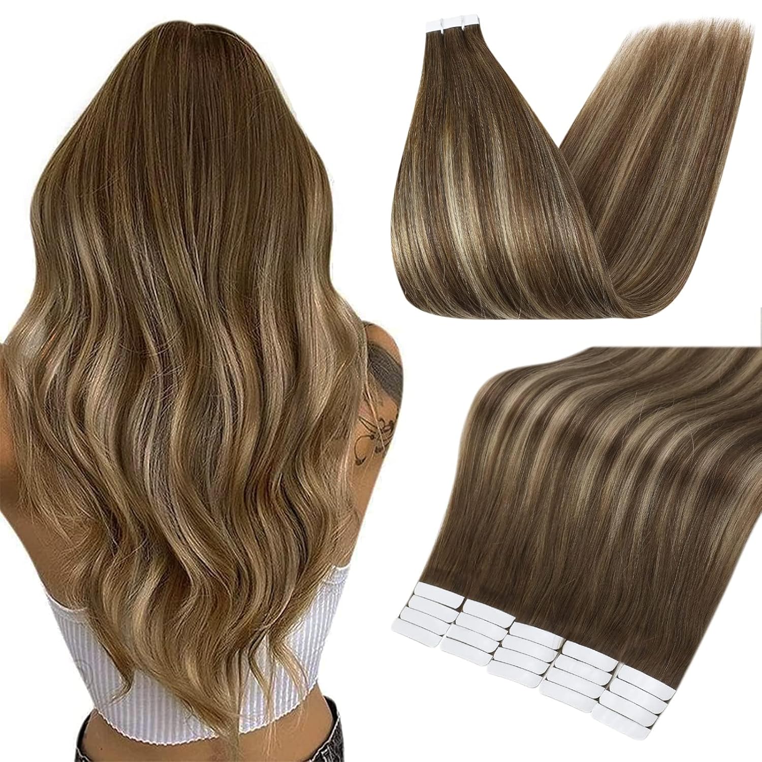 Full Shine 20 Inch Remy Tape Extensions