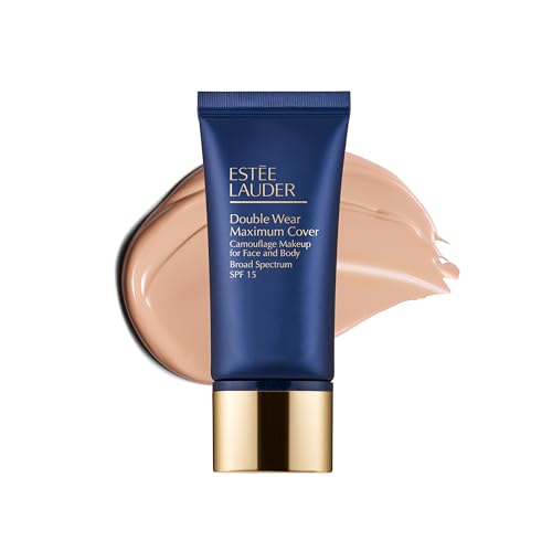 Estee Lauder Double Wear 24-Hour Maximum Cover Camouflage Foundation for Face and Body SPF 15 | Full Coverage | Tattoo Cover Up Makeup Waterproof, 1.0 Fl Oz