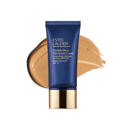 Estee Lauder Double Wear 24-Hour Maximum Cover Camouflage Foundation for Face and Body SPF 15 | Full Coverage | Tattoo Cover Up Makeup Waterproof, 1.0 Fl Oz