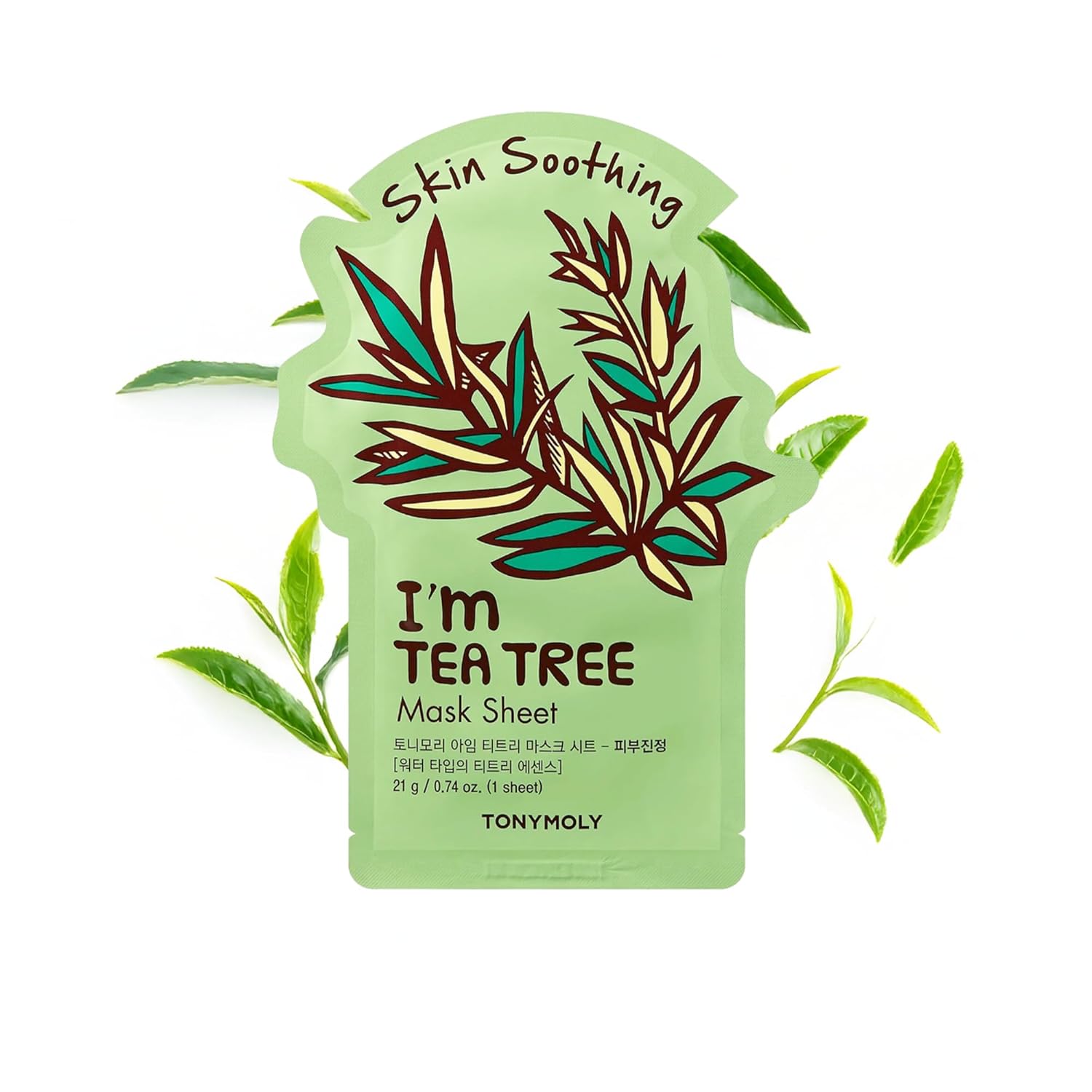 TONYMOLY I'm Real Sheet Mask, Korean Skin Care Face Mask , Hydrating & Moisturizing Skincare, Vitamin Infused Facial, Soothes Skin