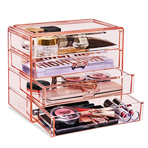 Sorbus 4-Drawer Clear Acrylic Organizer