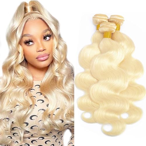 613 Bundles Human Hair 14" 16" 18" 300g 613 Honey Blonde Body Wave 3 Bundles