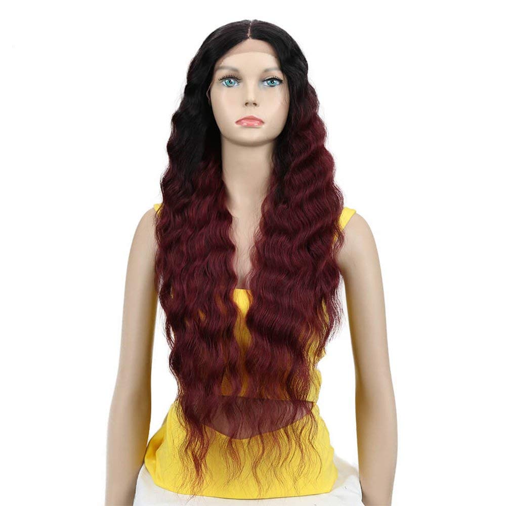 Joedir Lace Front Wigs 30'' Long Wavy Synthetic Wigs For Women 130% Density Wigs(TT1B/530)