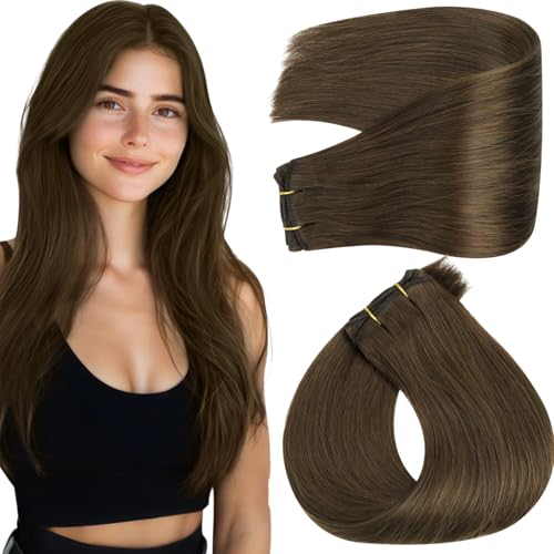 Full Shine 18" Weft Medium Brown