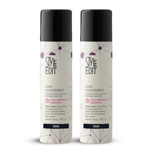 STYLE EDIT Black Root Concealer Touch Up Spray