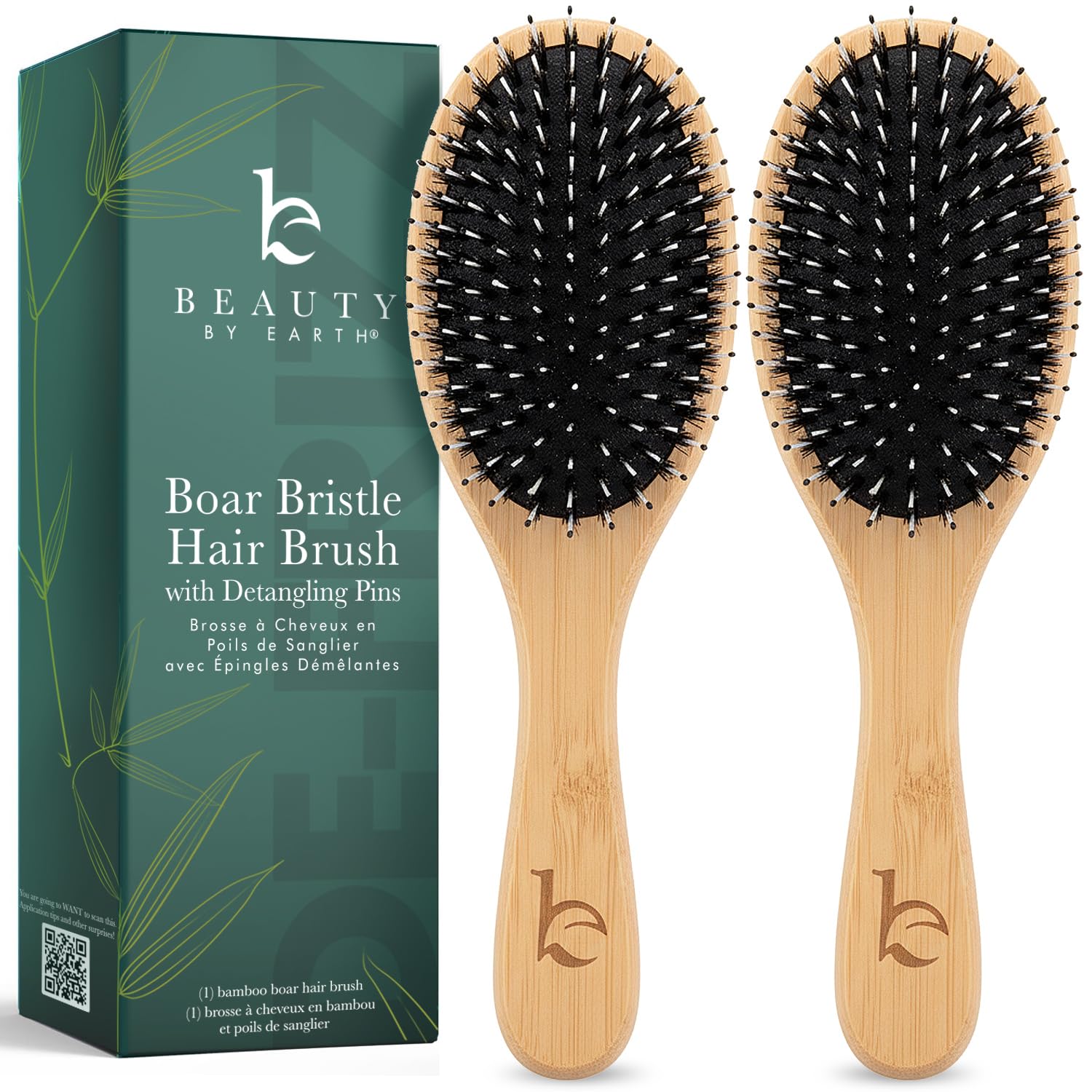Beauty by Earth Boar Bristle Hair Brush
