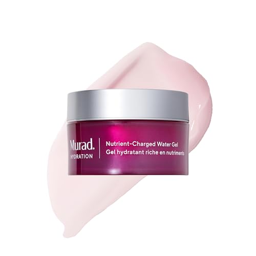 Murad Nutrient-Charged Water Gel  Hydrating Face Moisturizer with Peptides, Vitamins & Minerals for Dry Skin, Long-Lasting Moisture, Plump Skin, Oil-Free, Lightweight, Barrier Repair - 1.7Fl Oz