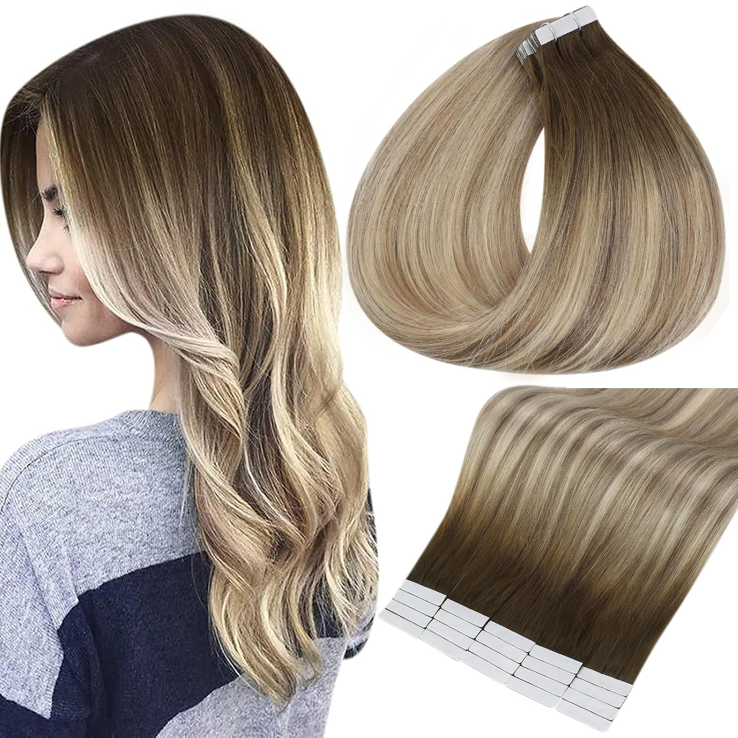 Full Shine Tape in Hair Extensions 20 Inch
