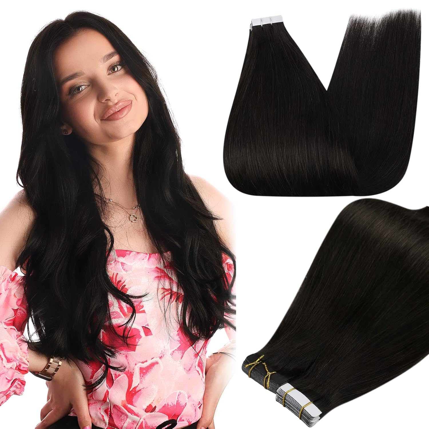 Full Shine 20" Tape-In Remy (1B)