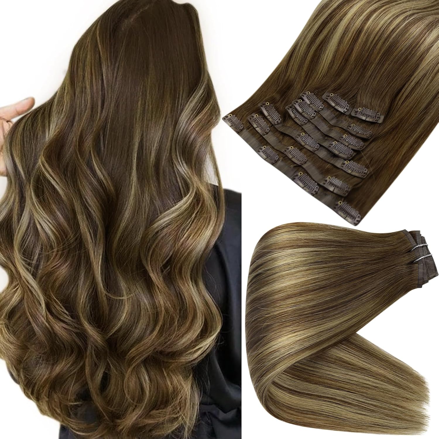 Full Shine Human Hair Clip in Extensions (Budget)