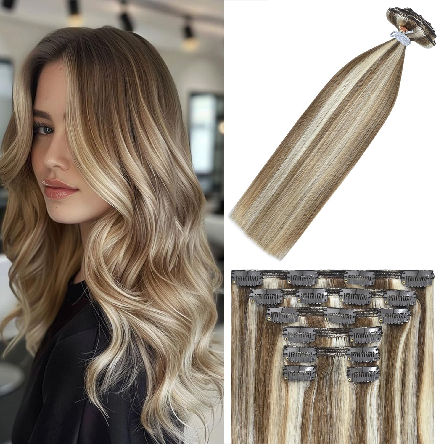 WindTouch Clip in Hair Extensions 16" 120g
