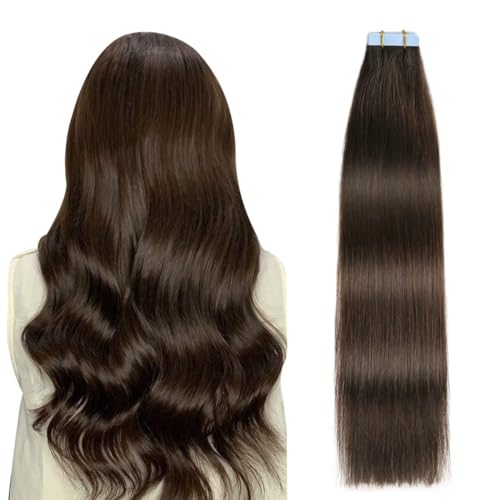 SUYYA Tape in Hair Extensions Human Hair 16 inches 20pcs