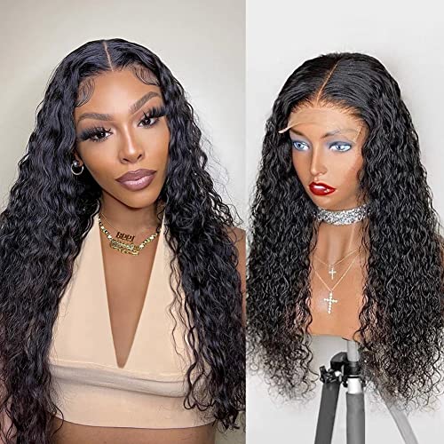 Foreverlove 13x4 Lace Frontal Body Wave Human Hair Wigs 100% Unprocessed Brazilian Virgin Human Hair Wigs for Black Women Lace Front Wigs 180% Density Natural Hairline(20 Inch,Body Wave)