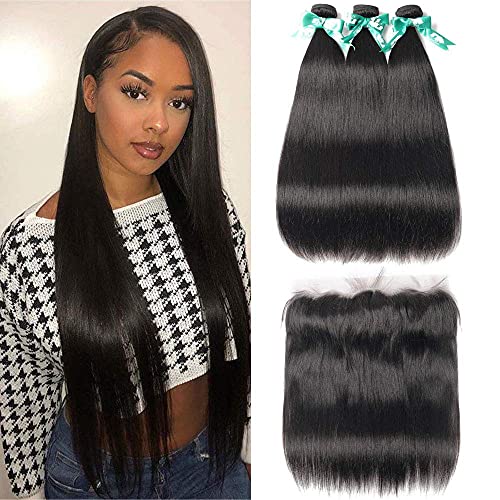 Beauhair Brazilian Lace Frontal Closure with 3 Bundles