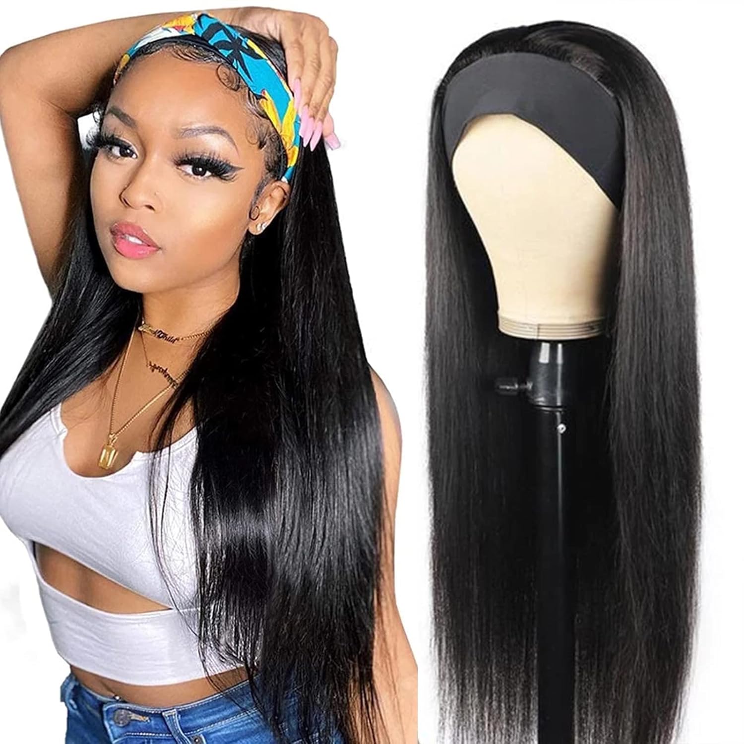 ISEE 10A Headband Wig Straight 22"