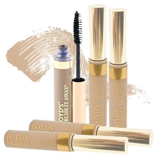 Boyds Brush It Away | Grey Hair Root Touch Up for Women & Men | Temporary Hair Color Mascara | Quick-Dry Water-Resistant Concealing Formula | Blonde, 5-Pack