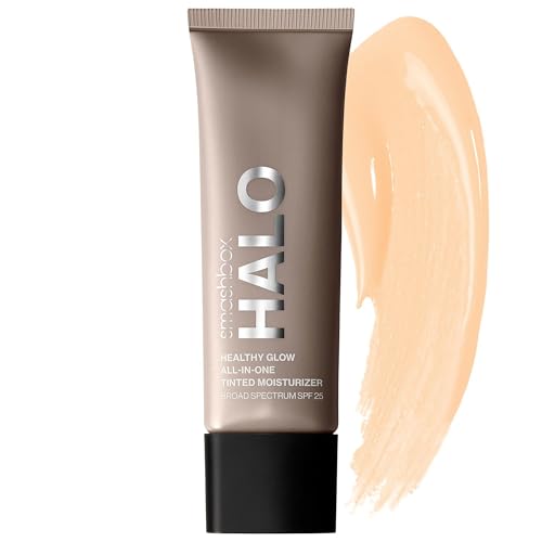 Smashbox Halo Healthy Glow All-In-One Tinted Moisturizer SPF 25 | Hydrating, Long Wearing, Tinted Moisturizer with SPF | Hyaluronic Acid