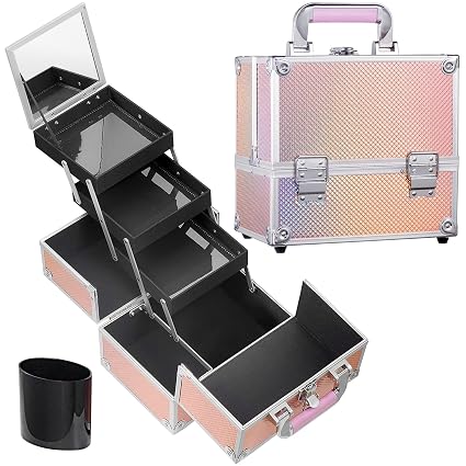 Frenessa Makeup Train Case (Shiny Mermaid)