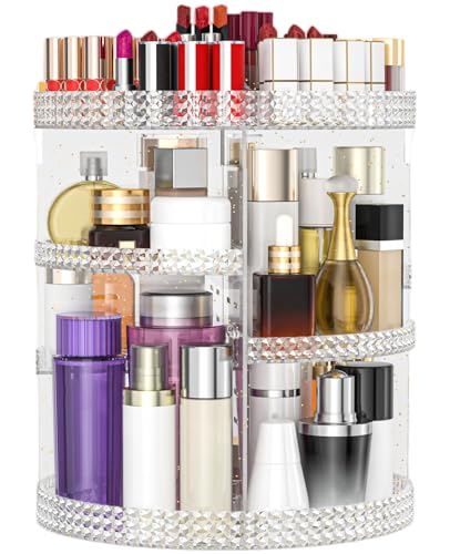 360 Degree Rotating Makeup Organizer (Glitter)
