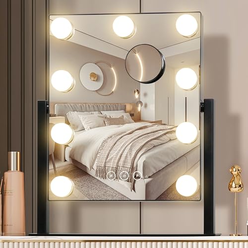 NUSVAN 9-Bulb Compact Mirror