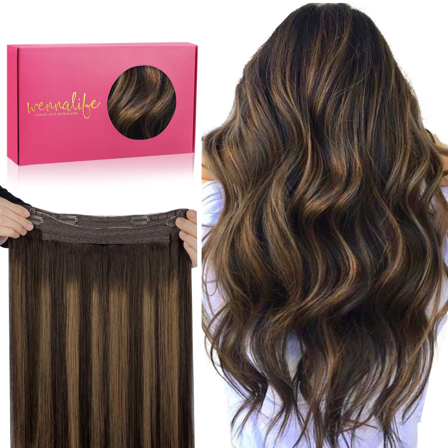WENNALIFE 12" Balayage Brown