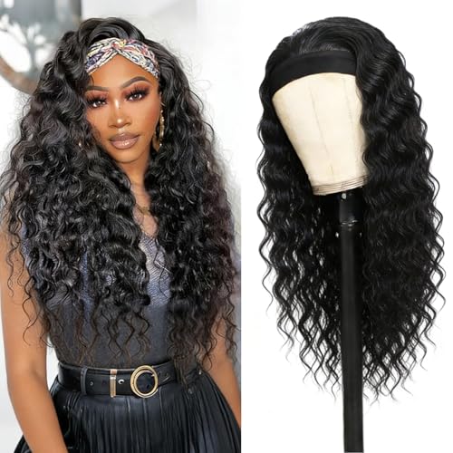 XSY Headband Wig Deep Wave 26 Inch