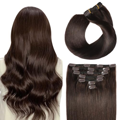 SUYYA Real Human Hair Clip in Extensions