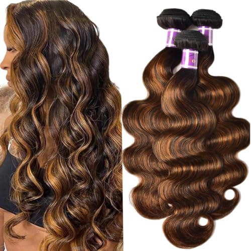 UNice Brown Highlight Body Wave (3 Bundles)