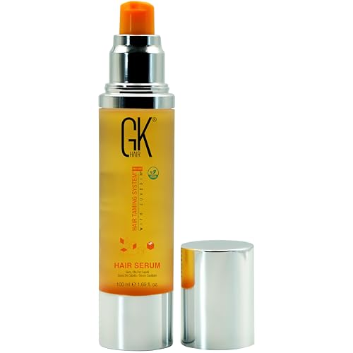 Global Keratin GKHAIR Smoothing Serum (Pack of 1/3.4 fl oz) - 100% Pure Organic Argan Oil | Hydrating Strength Shine Dry Damaged Repair Anti-Frizz Moistures Nourishment