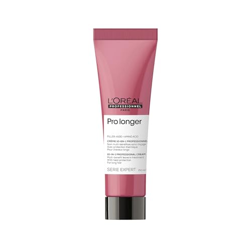 L'Oreal Professionnel Paris Pro Longer Heat Protectant Cream - For Thinned Hair, Fills and Visibly Reduces Appearance of Split Ends, Provides Thicker Hair and Shine