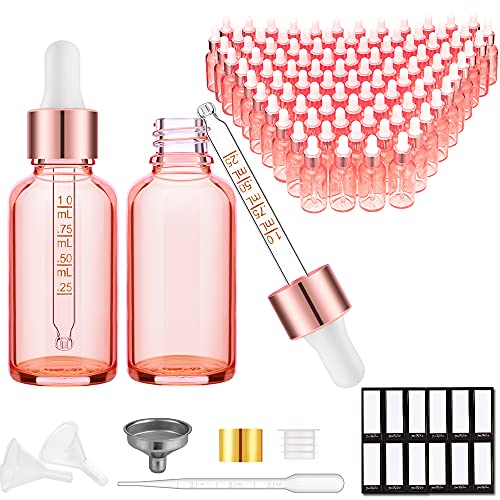 PrettyCare Glass Eye Dropper Bottles