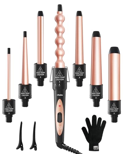 Ohuhu 7 in 1 Curling Wand Set