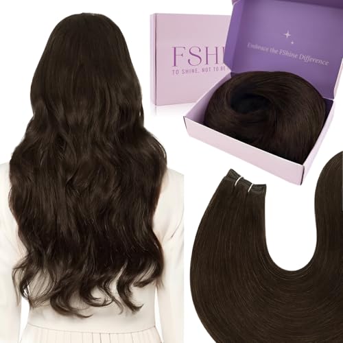 Fshine Dark Brown Hand Tied Weft