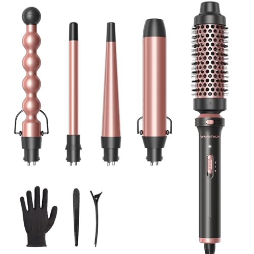 Wavytalk 5-in-1 Curling Wand Set