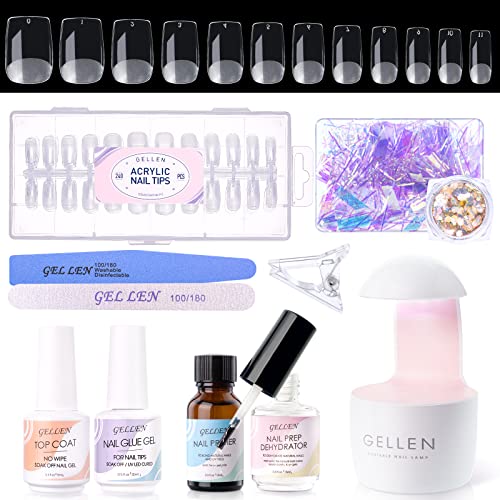 GELLEN Nail Tips & Glue Gel Kit
