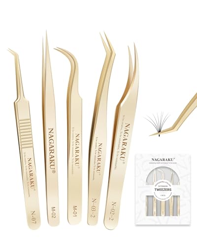 NAGARAKU 5 PCS Tweezers