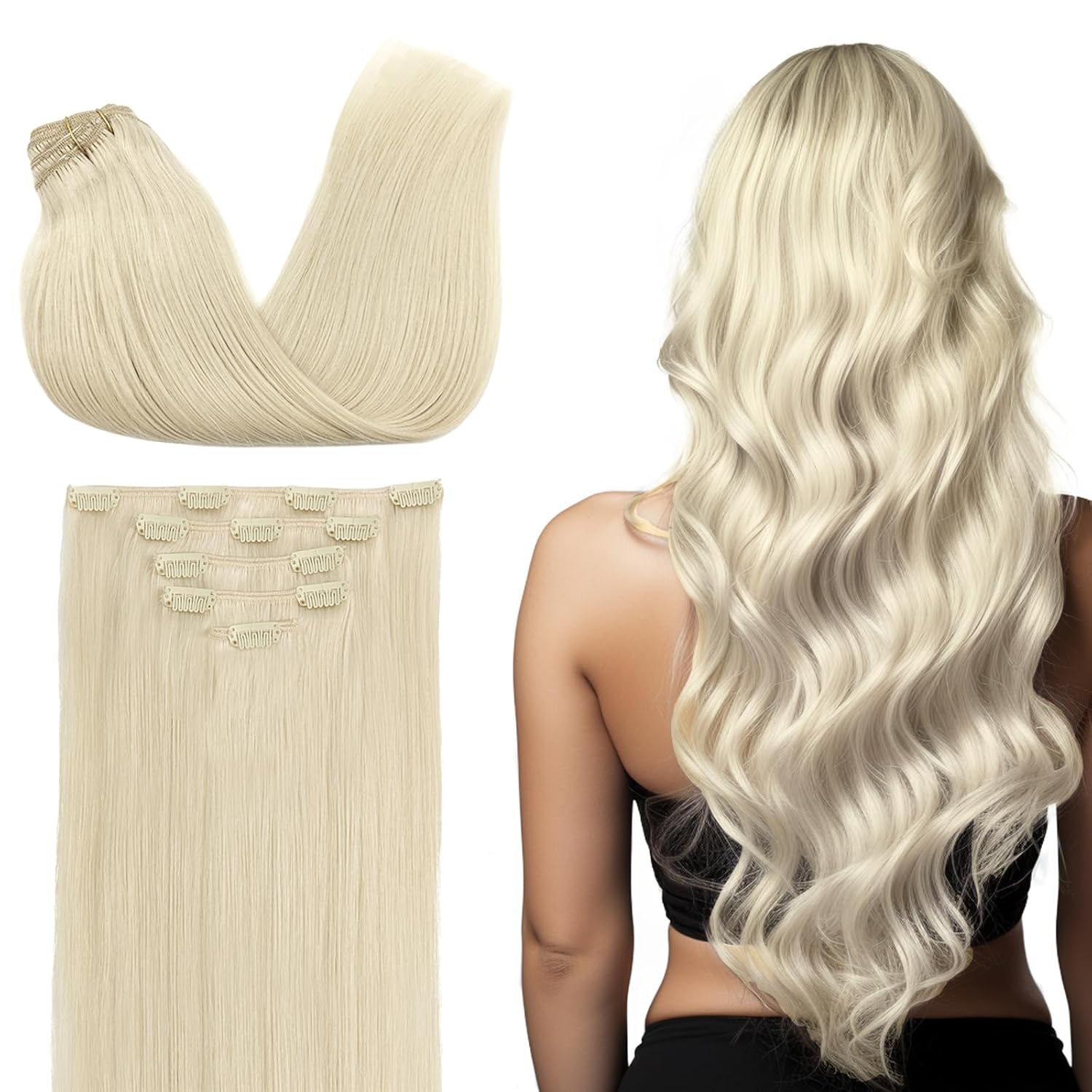 DOORES 5pc Clip in Extensions