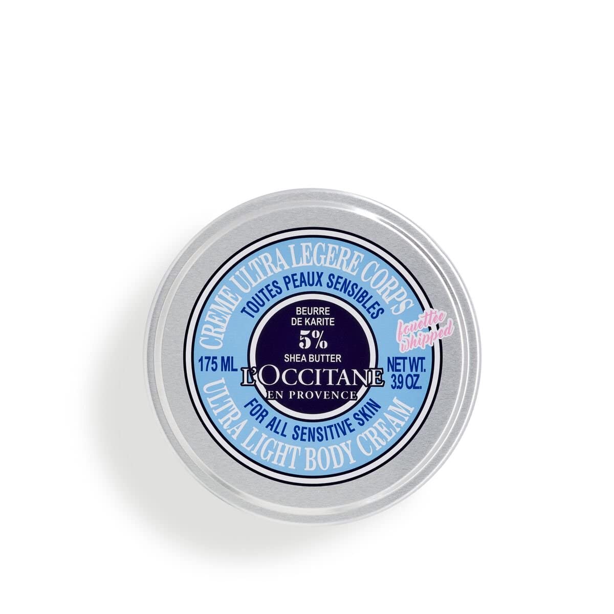 LOccitane Shea Butter Ultra Rich Body Cream, Nourishing Moisturizer for Dry, Sensitive Skin, Fast Absorbing, Refillable, Vegan Skincare, Light Scent