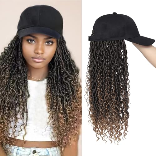 Braided Baseball Cap Wig (Light Brown)