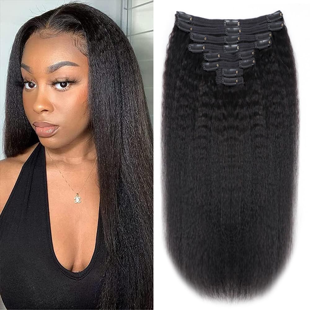 Tahikie Kinky Straight Clip-ins