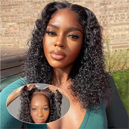Curly Bob 5x5 Glueless Closure (14")
